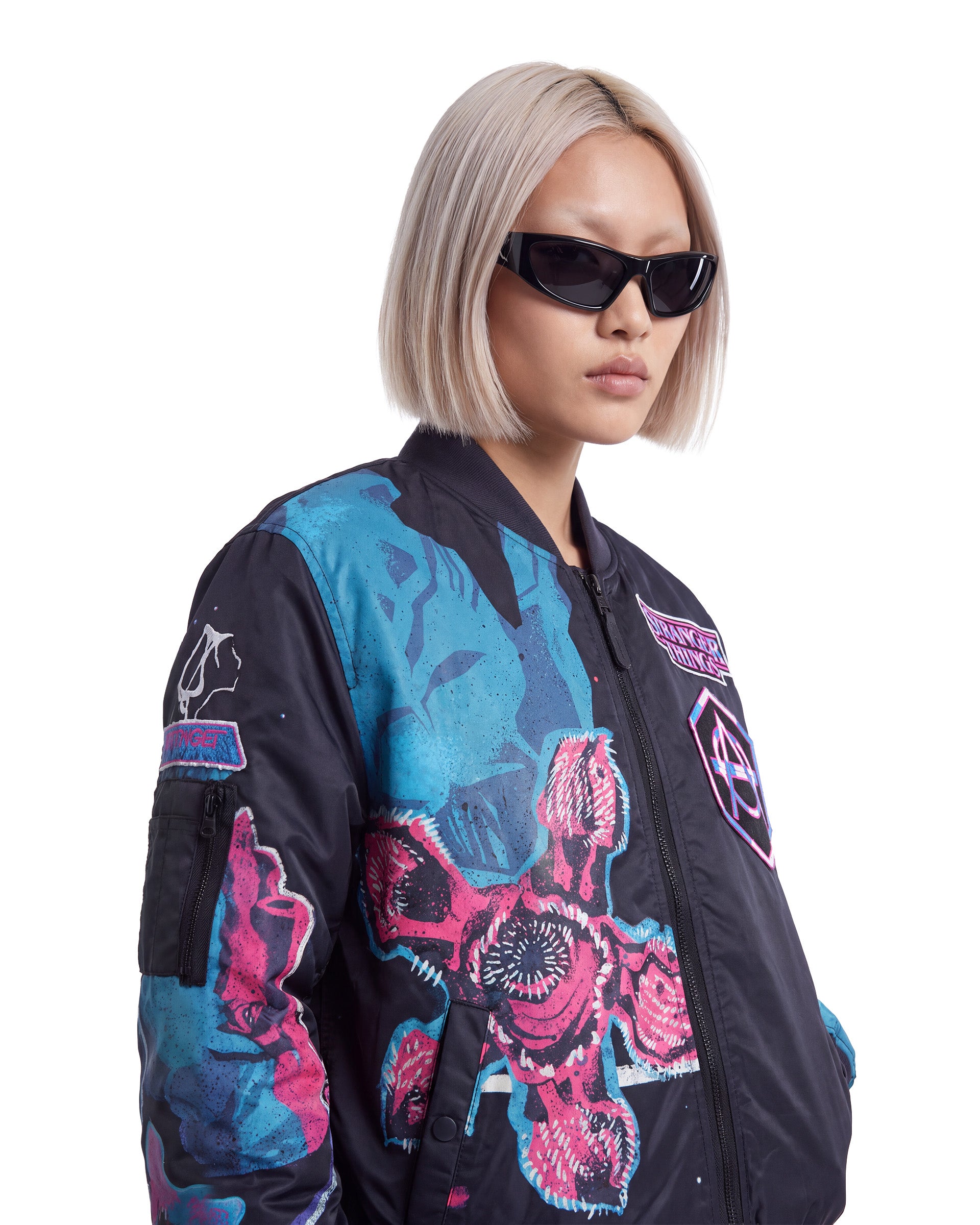 Don Diablo HEXAGON ボンバージャケット Don Diablo X Stranger Things™ - Bomber Jacket – HEXAGON