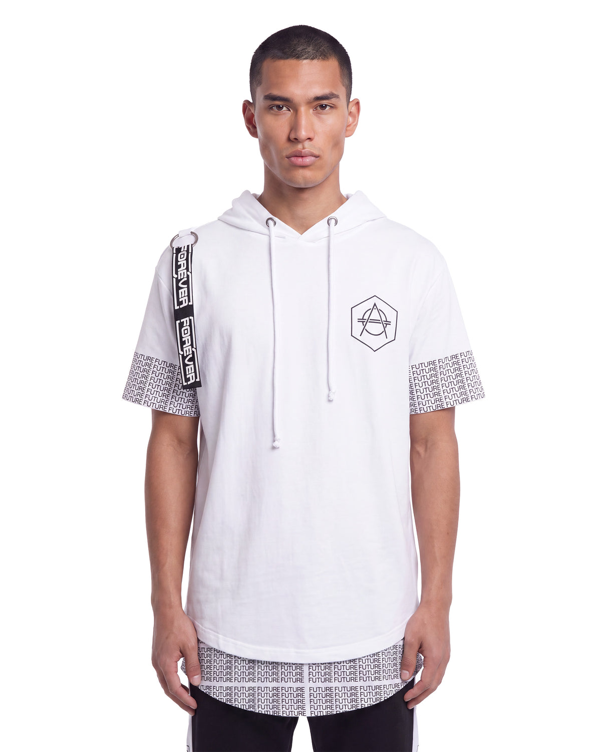 Hooded Future Tee White