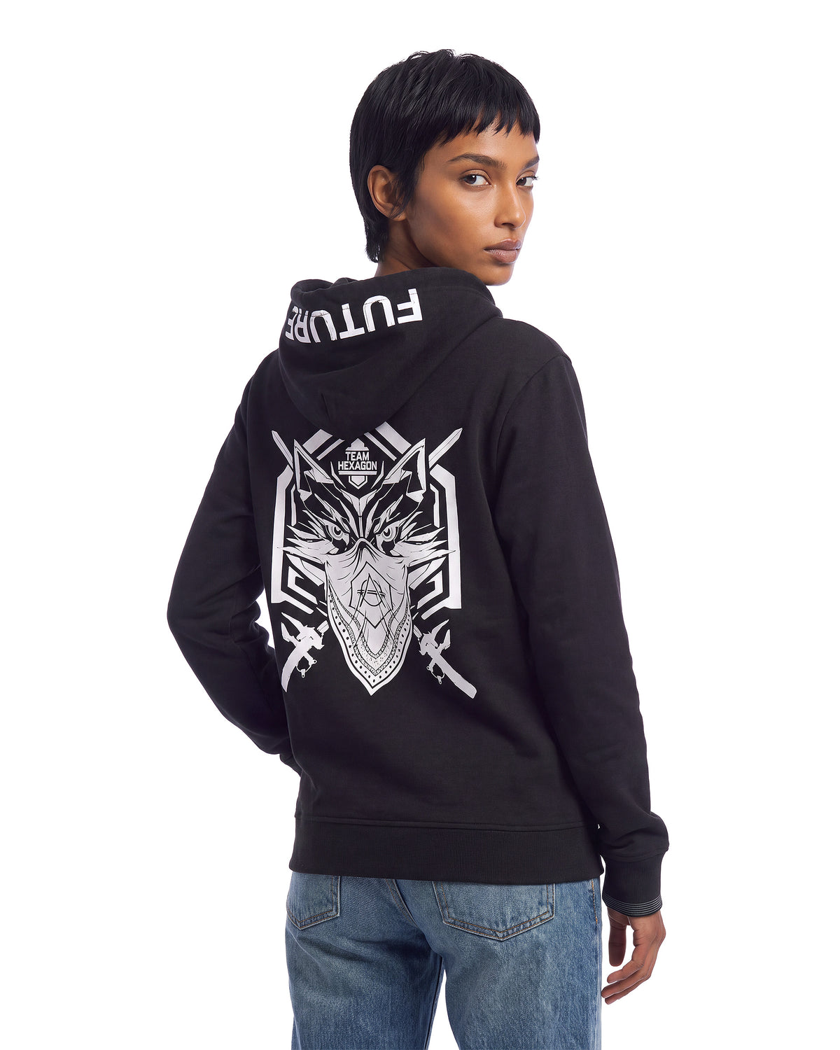 Wolf hooded longsleeve
