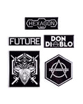 5pcs Hexagon Sticker set