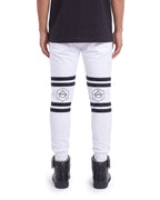 Hexagon Joggers white