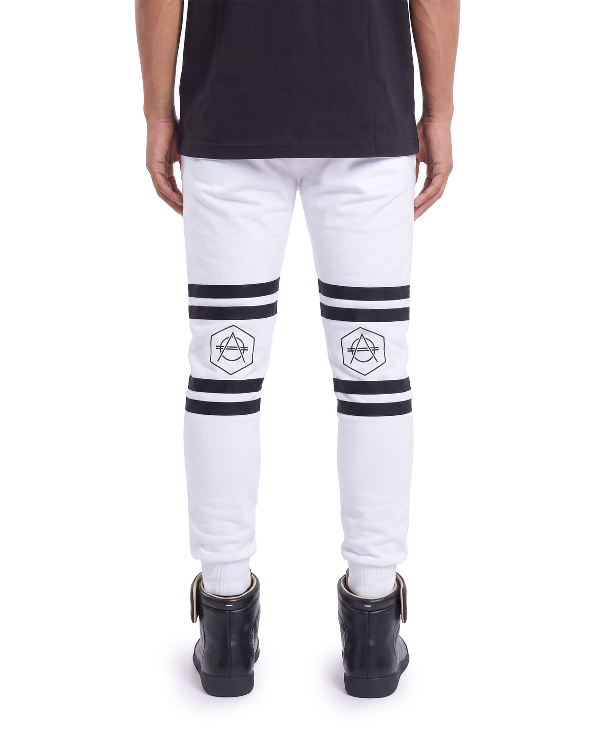 Hexagon Joggers white