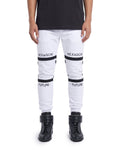 Hexagon Joggers white