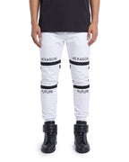 Hexagon Joggers white