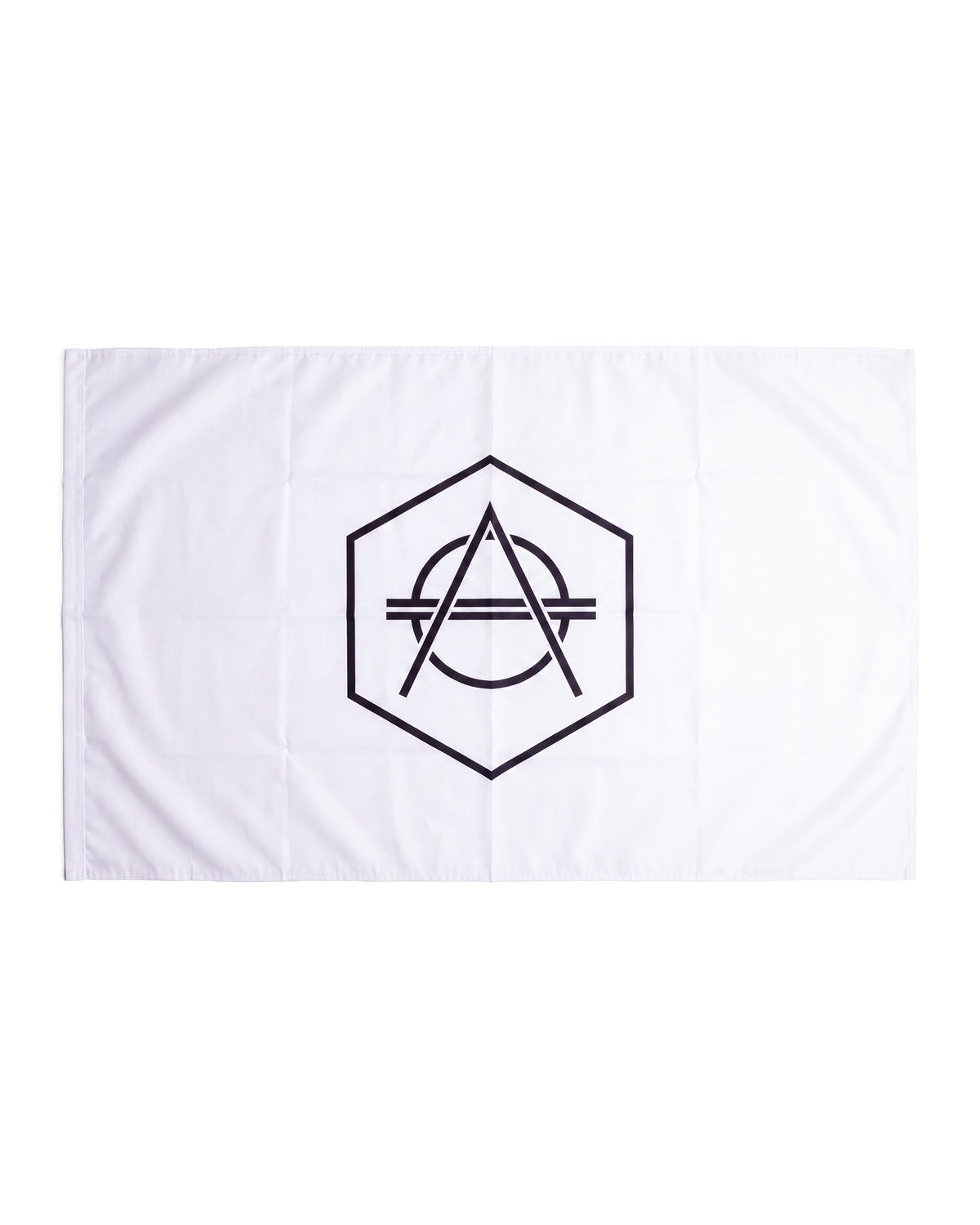 Official Don Diablo Flag white with black logo