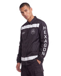 Hexagon Coach jacket black