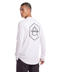 Hexagon logo longsleeve white