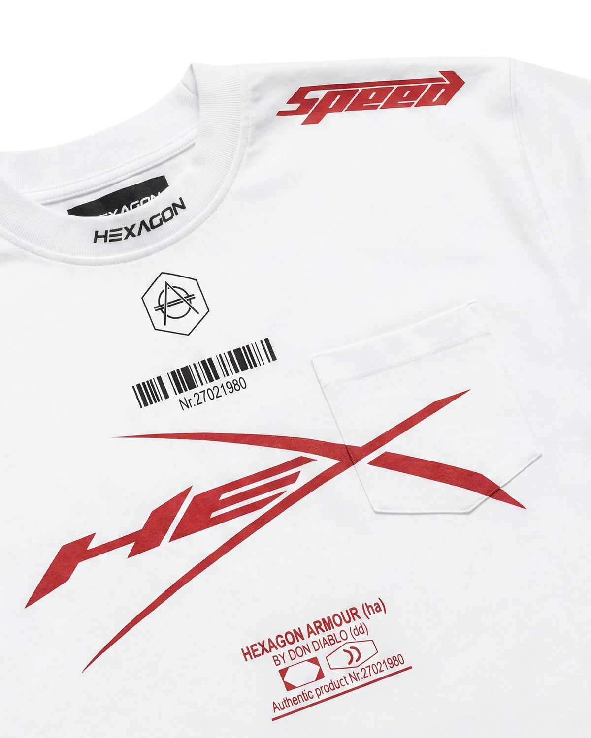 WHITE RACER - TEE